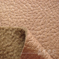 Embossed Leather Polyester Fabric with Fleece Backside